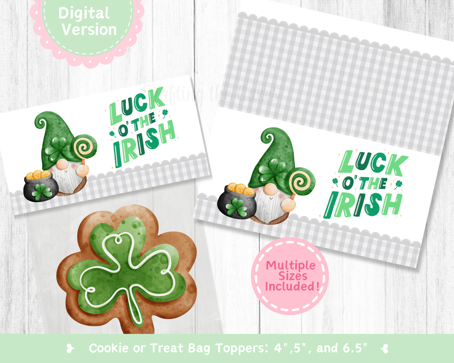 Luck of the Irish Cookie Bag Topper