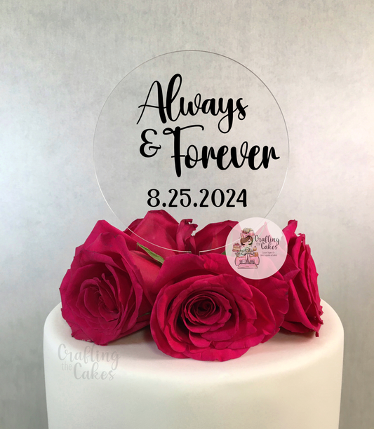 Always and Forever Cake Topper