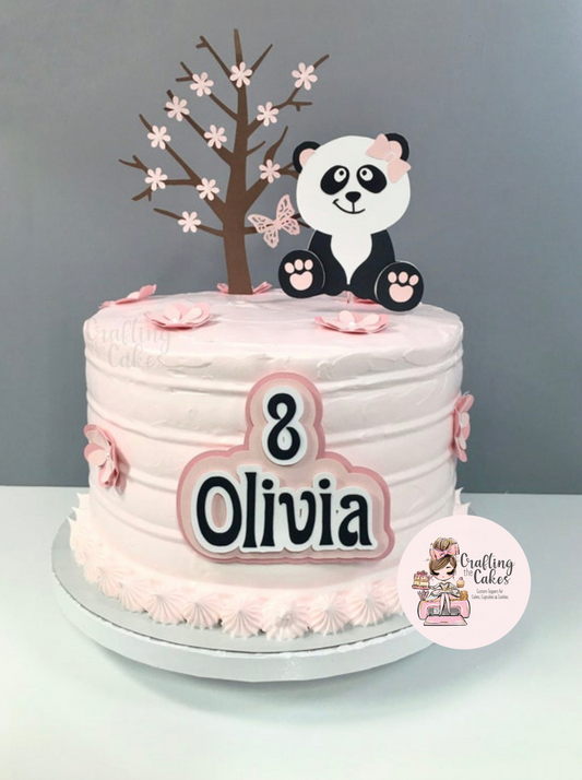 Panda Cake Topper Set